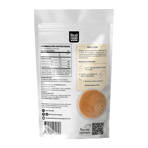 Spicy Chai Real Food 100g