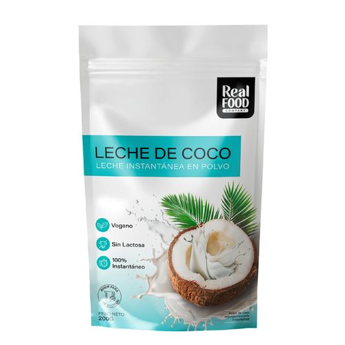 Leche de Coco Instantanea Real Food 200g