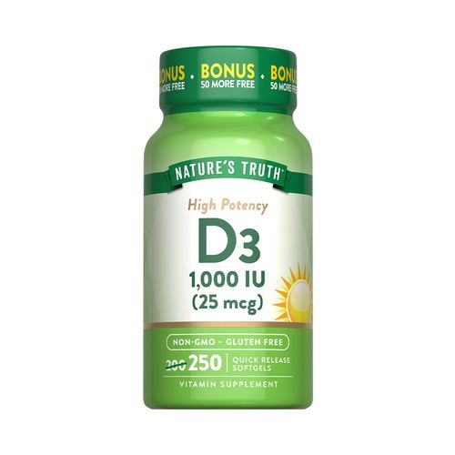 Vitamina D3 1,000 IU Nature's Truth 250 cap
