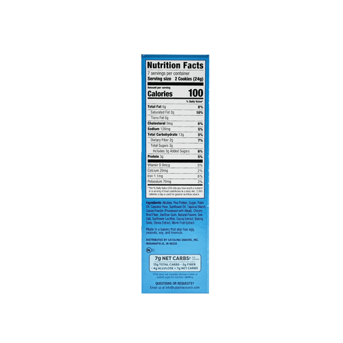 Galletas Sandwich de Chocolate y Vainilla Catalina Crunch 193 g