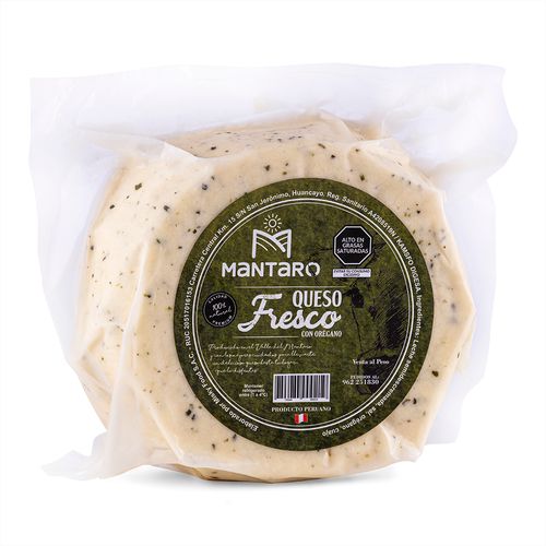 Queso Fresco Con Orégano Mantaro 500 g