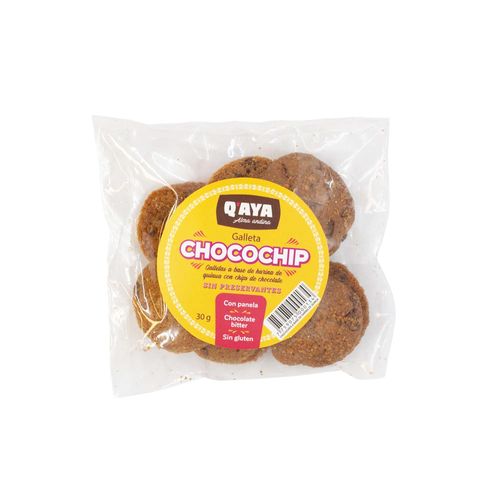 Mini Galletas de Chocochips sin Gluten Q'aya 30 g
