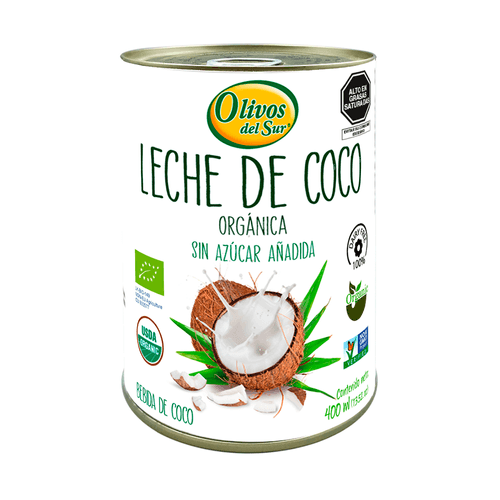 Leche de coco orgánica Olivos del sur 400ml
