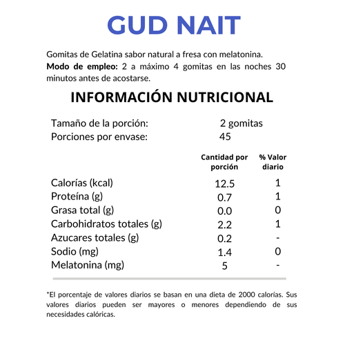 Yumi gumi gud nait para dormir