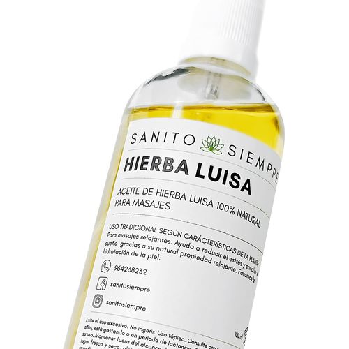 Aceite de Hierba Luisa Sanito Siempre 100 ml