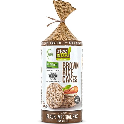 Arroz integral y arroz negro Rice up chips cake 120g
