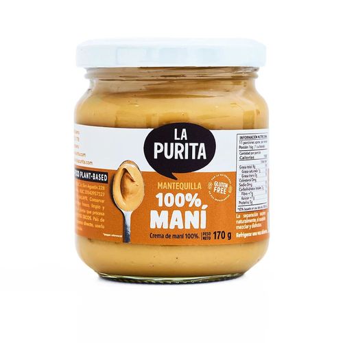 Mantequilla 100% Mani La Purita Verdad 170 g