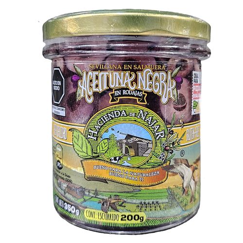 Aceituna negra en rodaja Hacienda de Najar 350gr