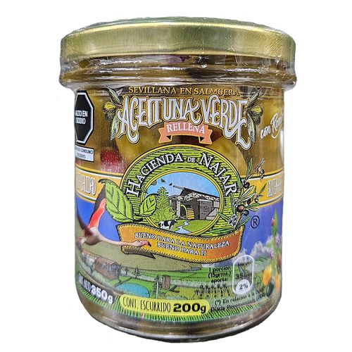 Aceituna verde rellena Hacienda de Najar 350gr