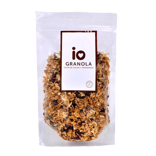 Granola de Chips de Cacao y Arándanos IO 400 g