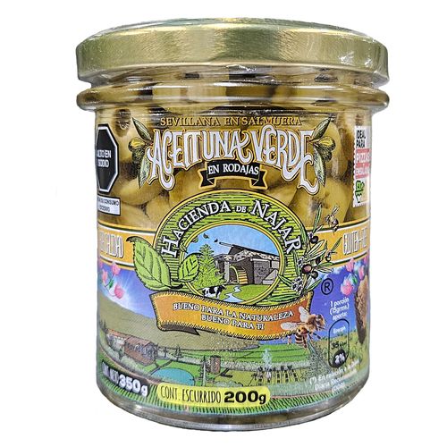 Aceituna verde en rodaja Hacienda de Najar 350gr