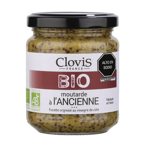 Mostaza a la antigua Bio Clovis 200g