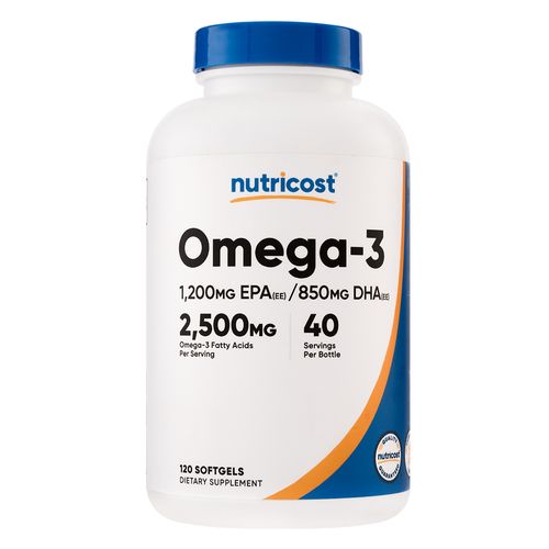 Omega3 con EPA y DHA Nutricost 120 softgels