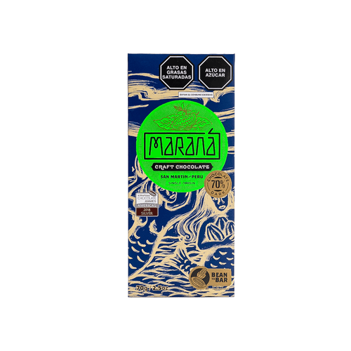 Chocolate Bitter Origen San Martín 70% Cacao Maraná 70 g