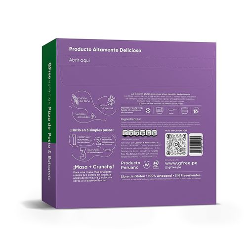 Pizza Pesto y Balsamic GFree 280g