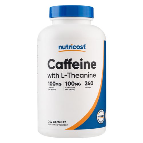 Cafeina con L-Teanina Nutricost 240cap