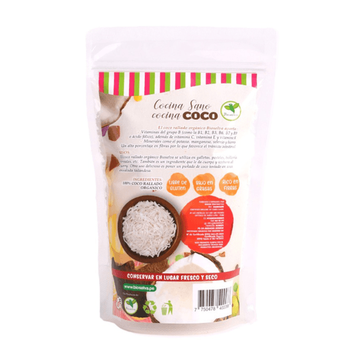 Coco Rallado Orgánico Bioselva 250 g