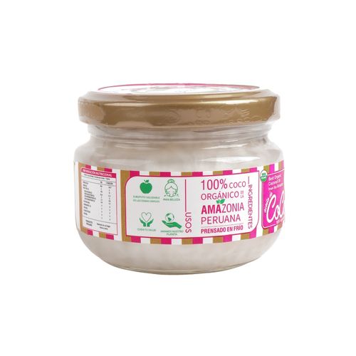 Aceite de Coco Frasco Vidrio Bioselva 120 ml