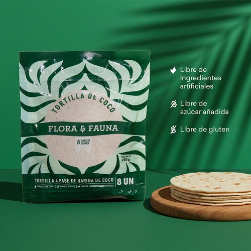 Tortilla De Coco Flora Y Fauna
