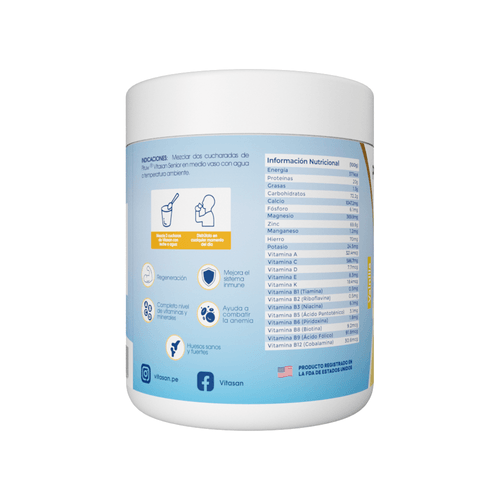 Vitasan Sénior Suplemento en Polvo para el Adulto Mayor Piruw 400gr