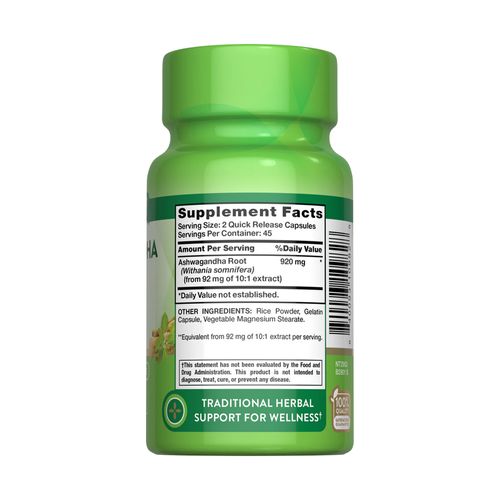 Ashwagandha Root 920 mg Nature's Truth 90Cap