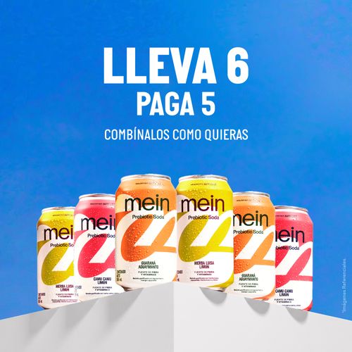 Gaseosa prebiótica - Hierba Luisa y Limón Mein 355ml