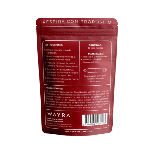 Tiras Nasales Wayra 30 unid